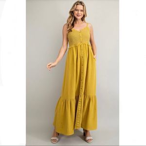 Easel Cotton Gauze Maxi Dress.